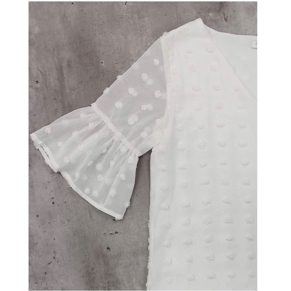 White cotton dot shift dress XXL nwot - Picture 4 of 9